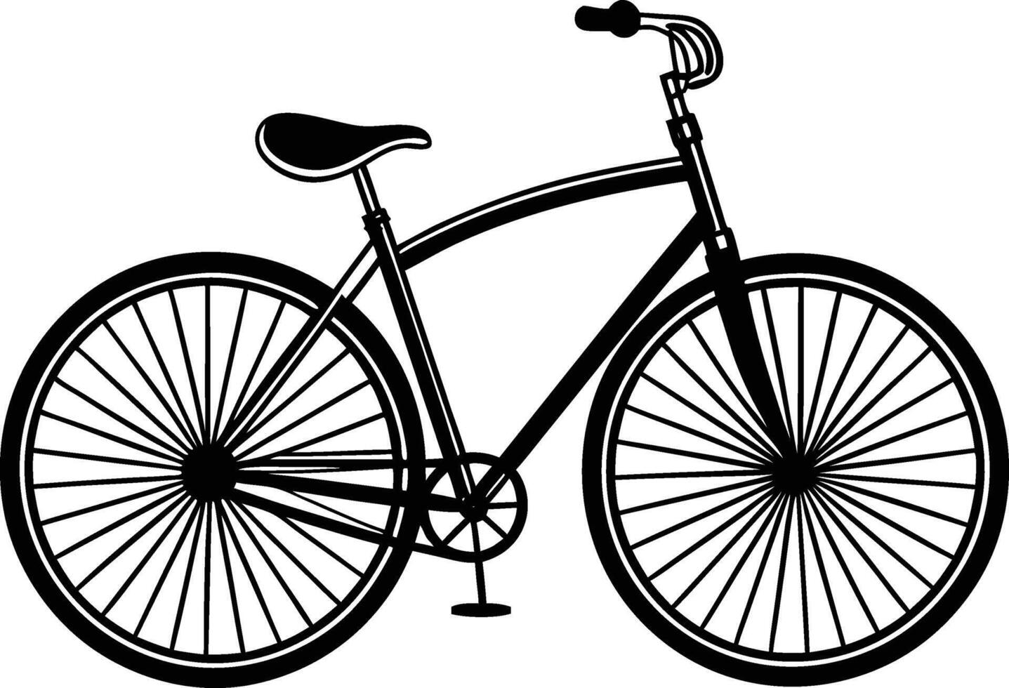 vintage style bike design illustration vector