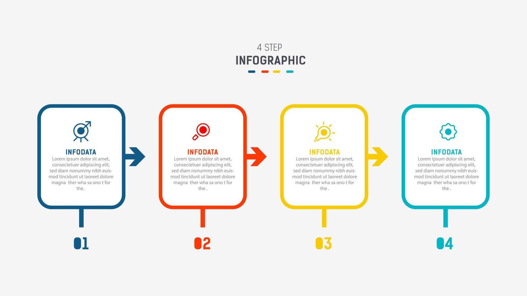 Three Step Infographic label design template with line icons. process steps diagram, presentations, workflow layout, banner, flow chart, info graph illustration. vector