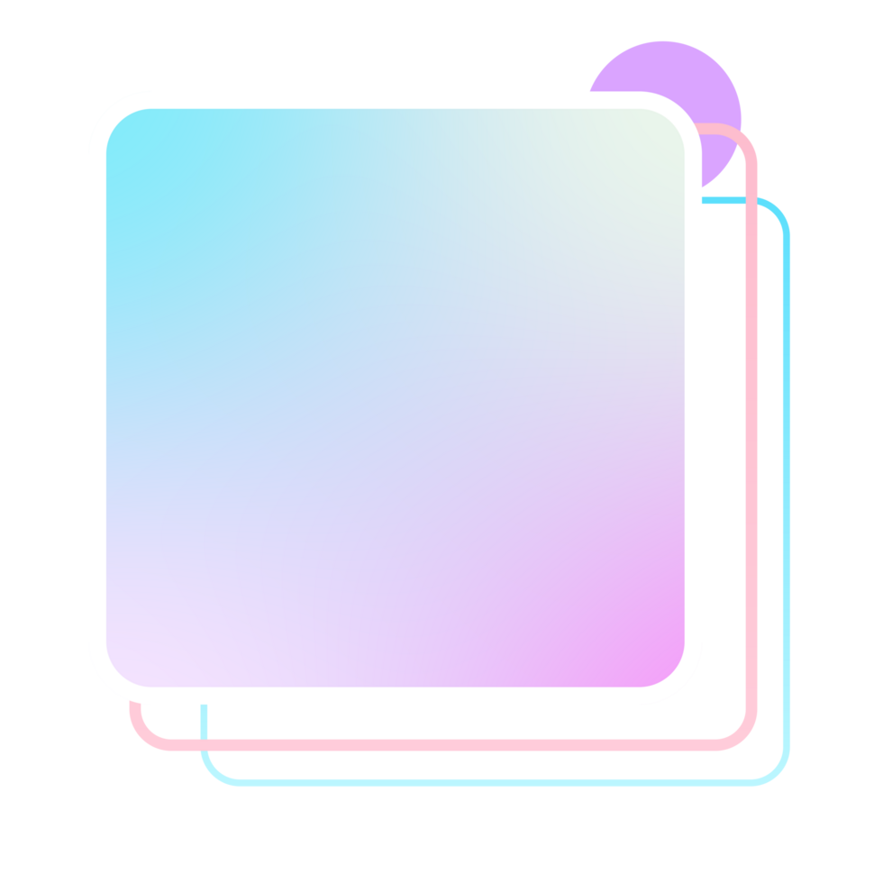 Element frame square retro 80s-90s style. png