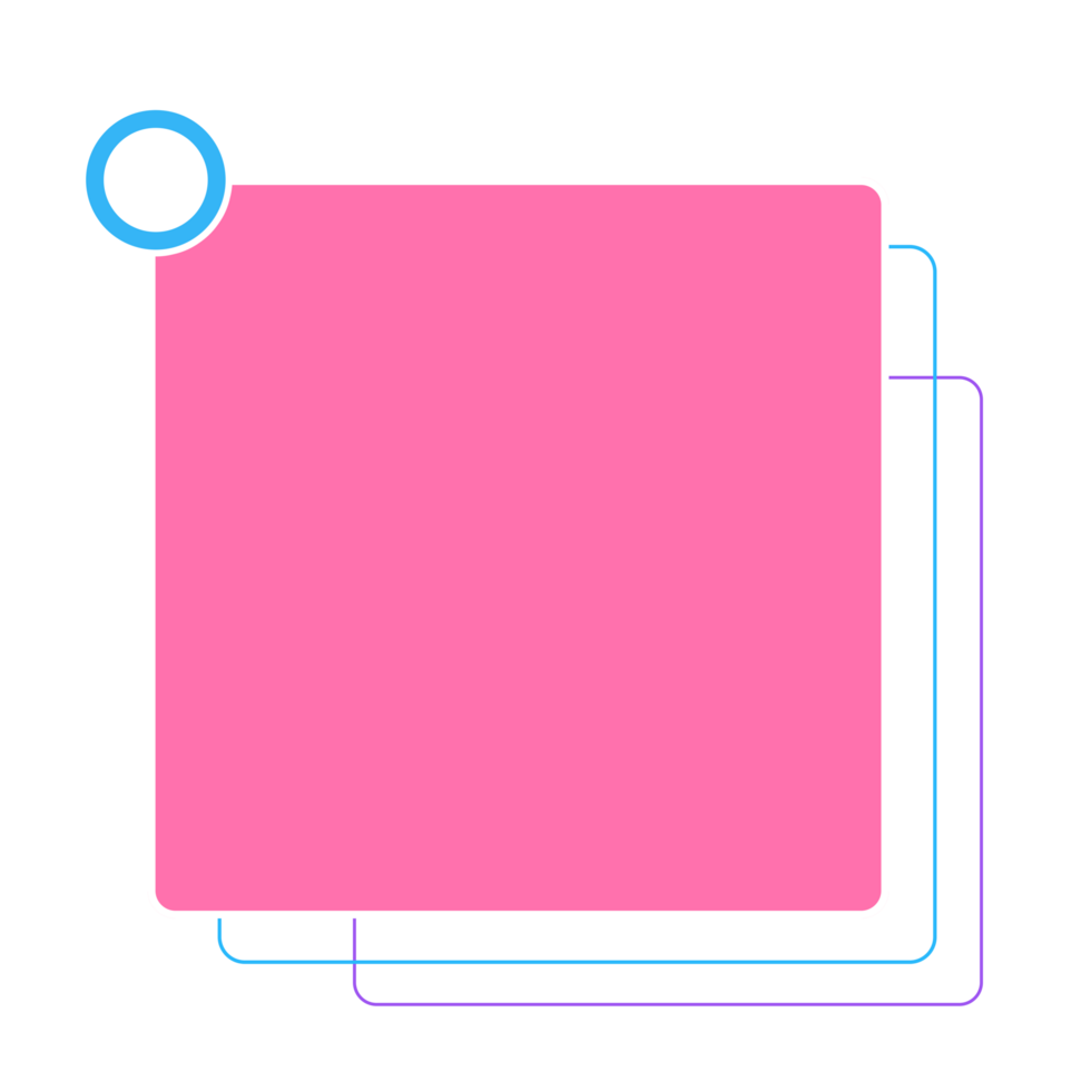 Element frame square retro 80s-90s style. png