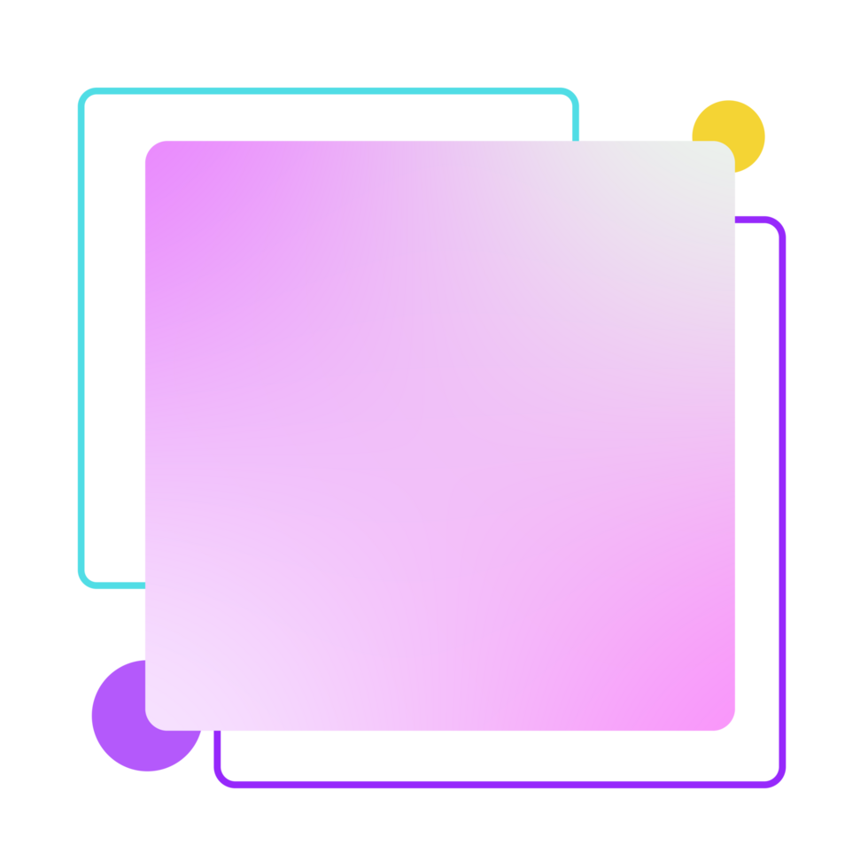 Element frame square retro 80s-90s style. png