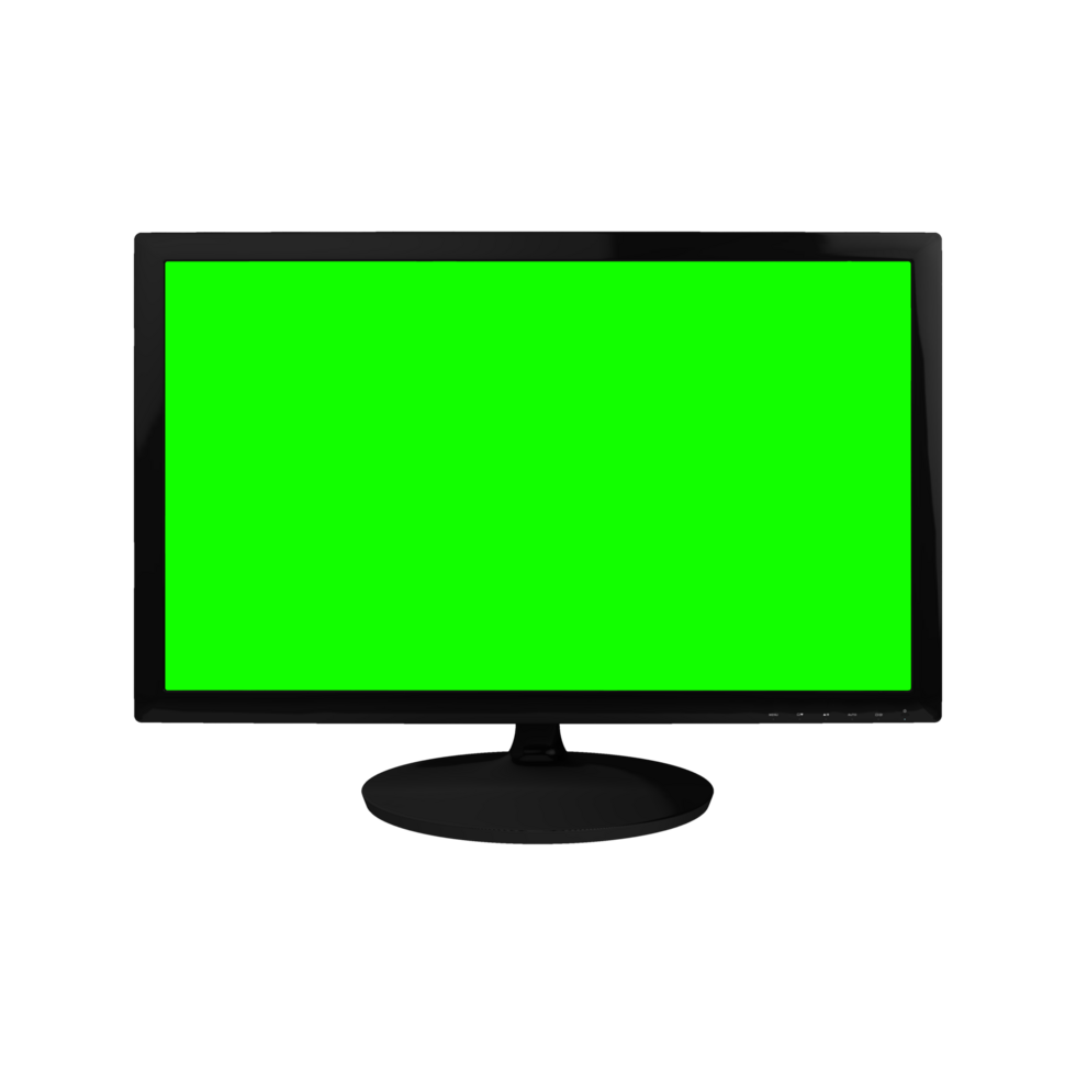Computer monitor greenscreen png