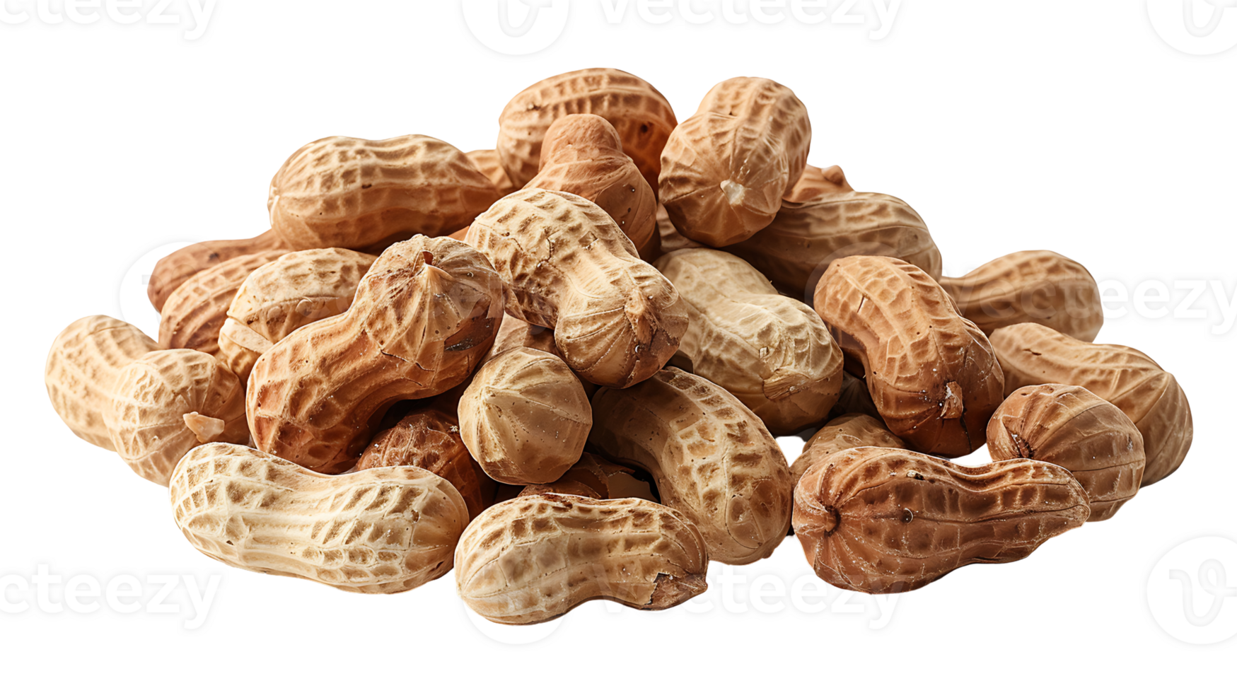 Fresh peanuts on a transparent background png