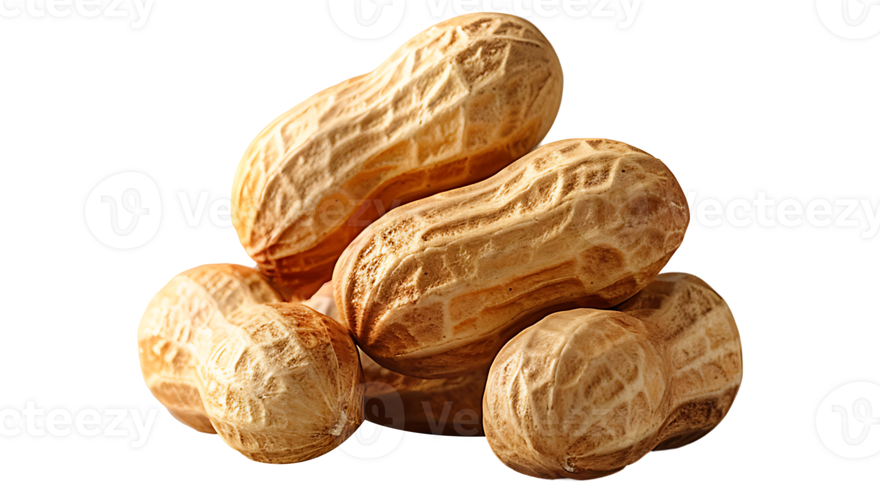 Fresh peanuts on a transparent background png