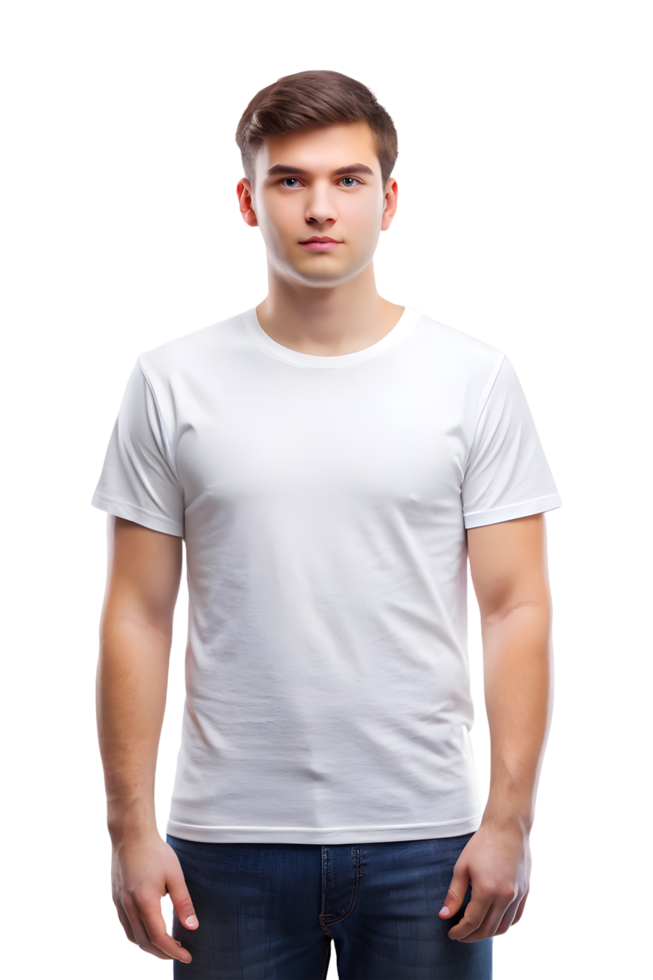 Mockup of a White T-Shirt png