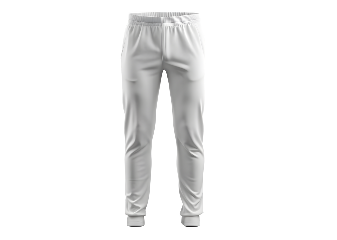 Mockup of Blank White Sports Pant png