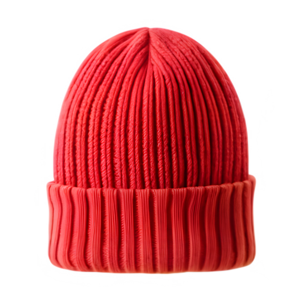 Mockup of a Red Beanie png