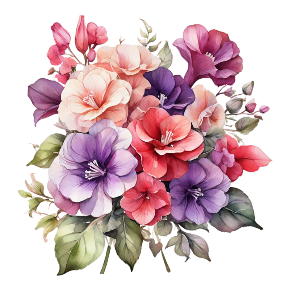 Watercolor Flower Bouquet png