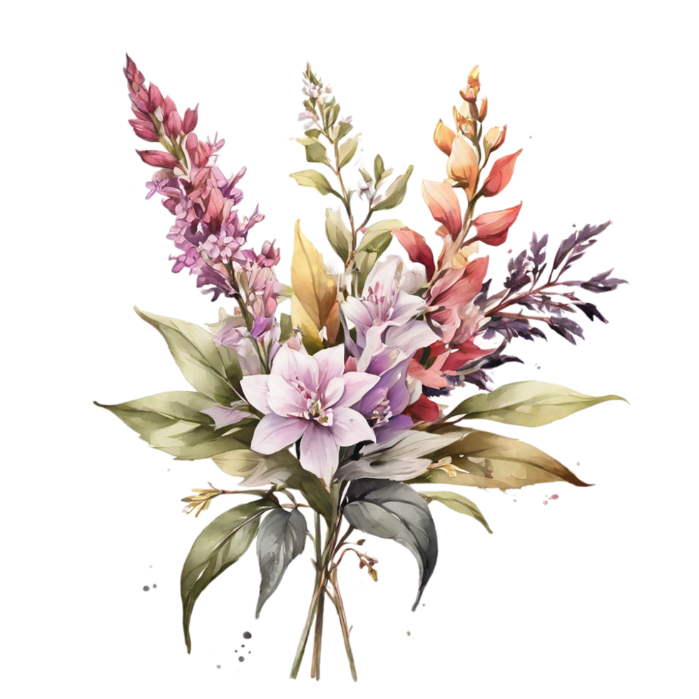 Watercolor Flower Bouquet png