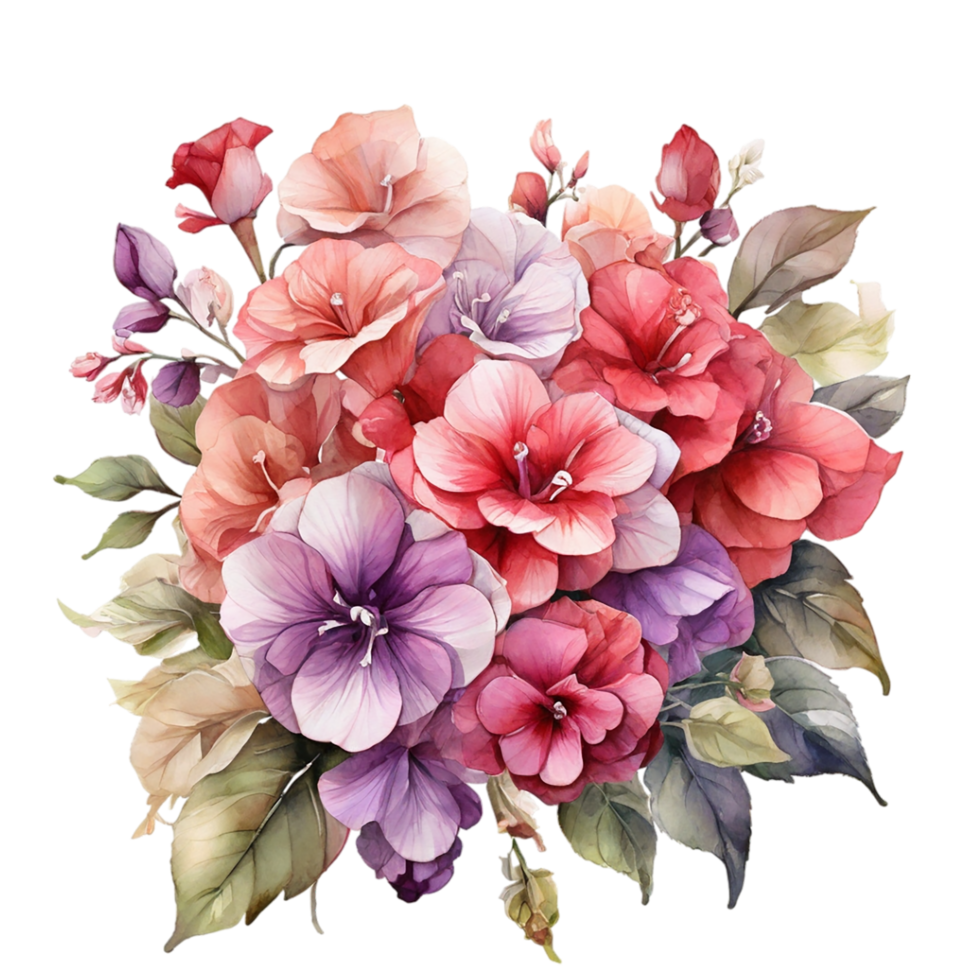Watercolor Flower Bouquet png