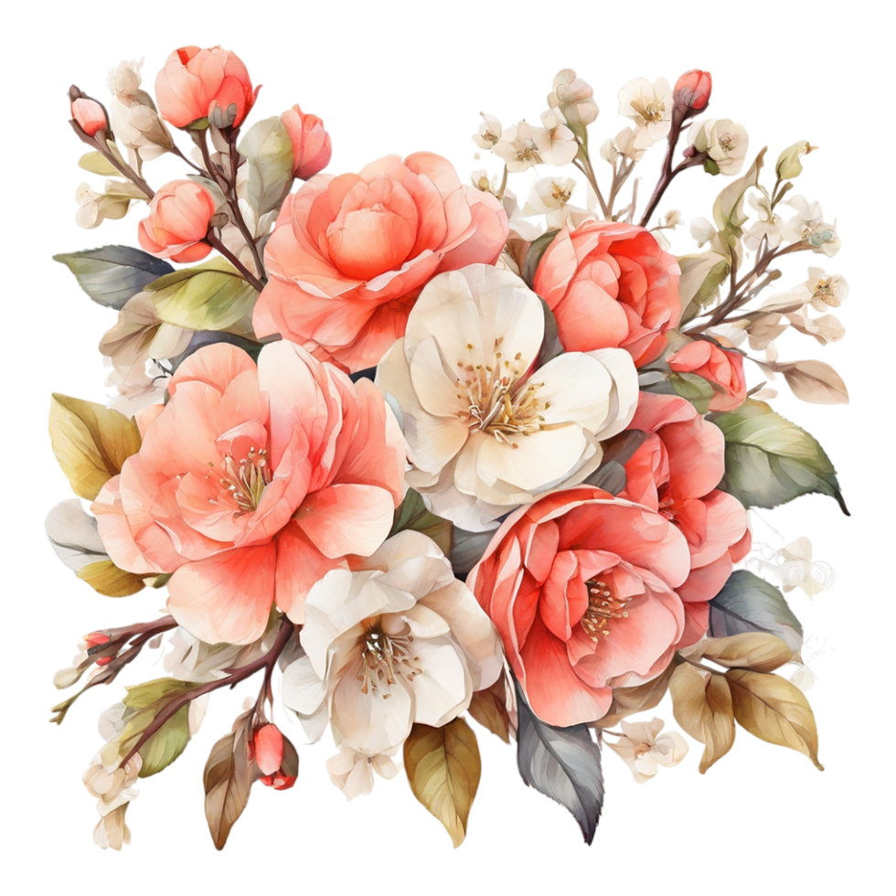 Watercolor Flower Bouquet png