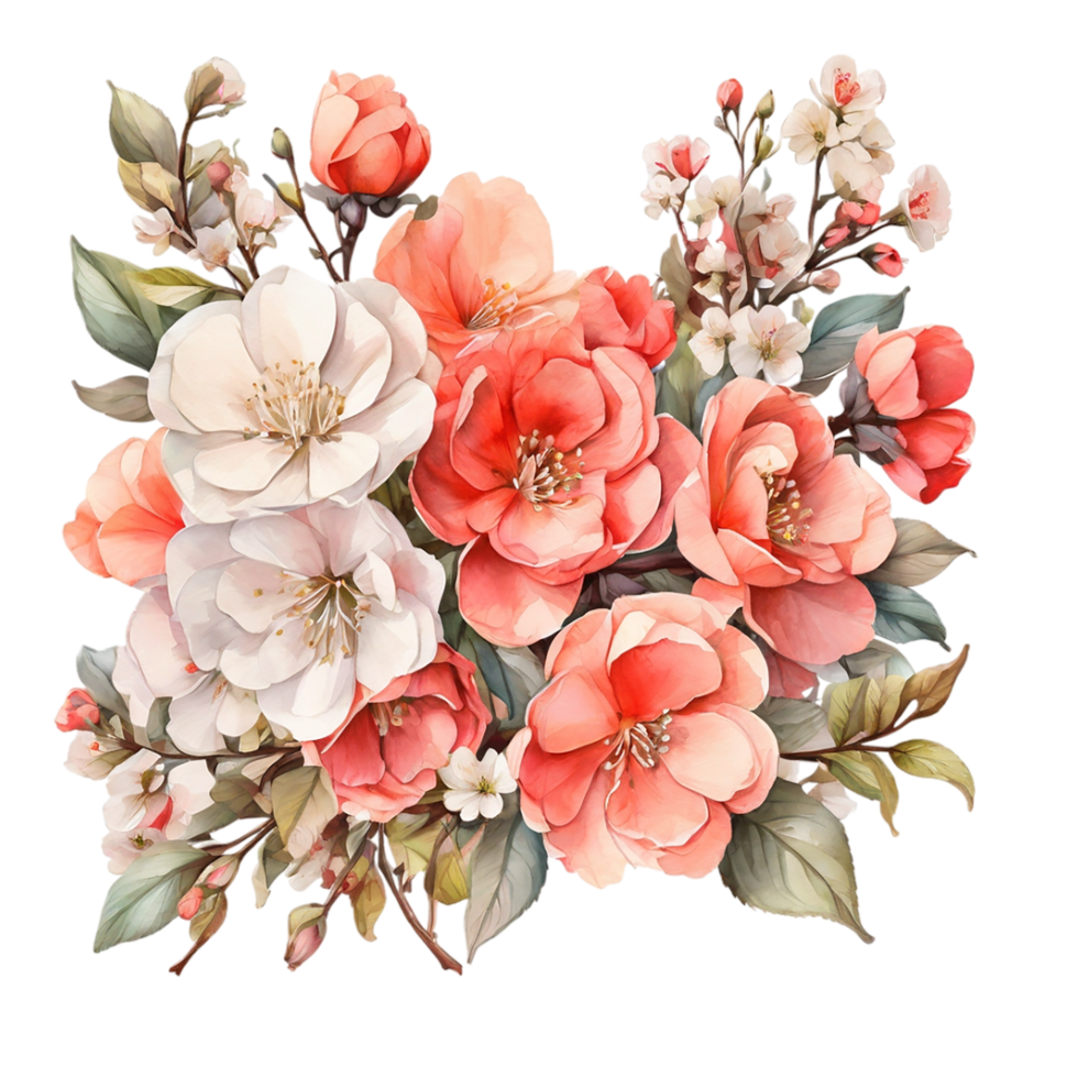 Watercolor Flower Bouquet png