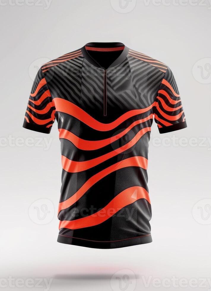 T-shirt mockup with abstract design photo