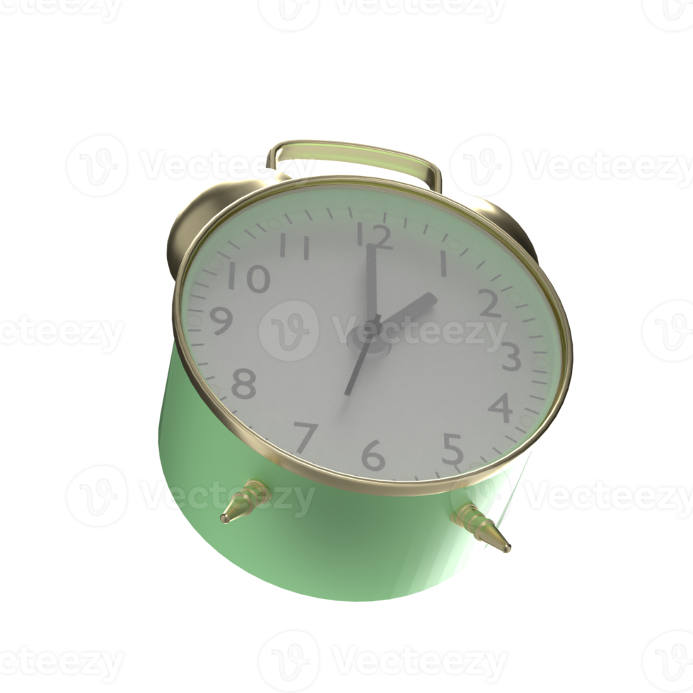 vintage clock image 3d rendering. png