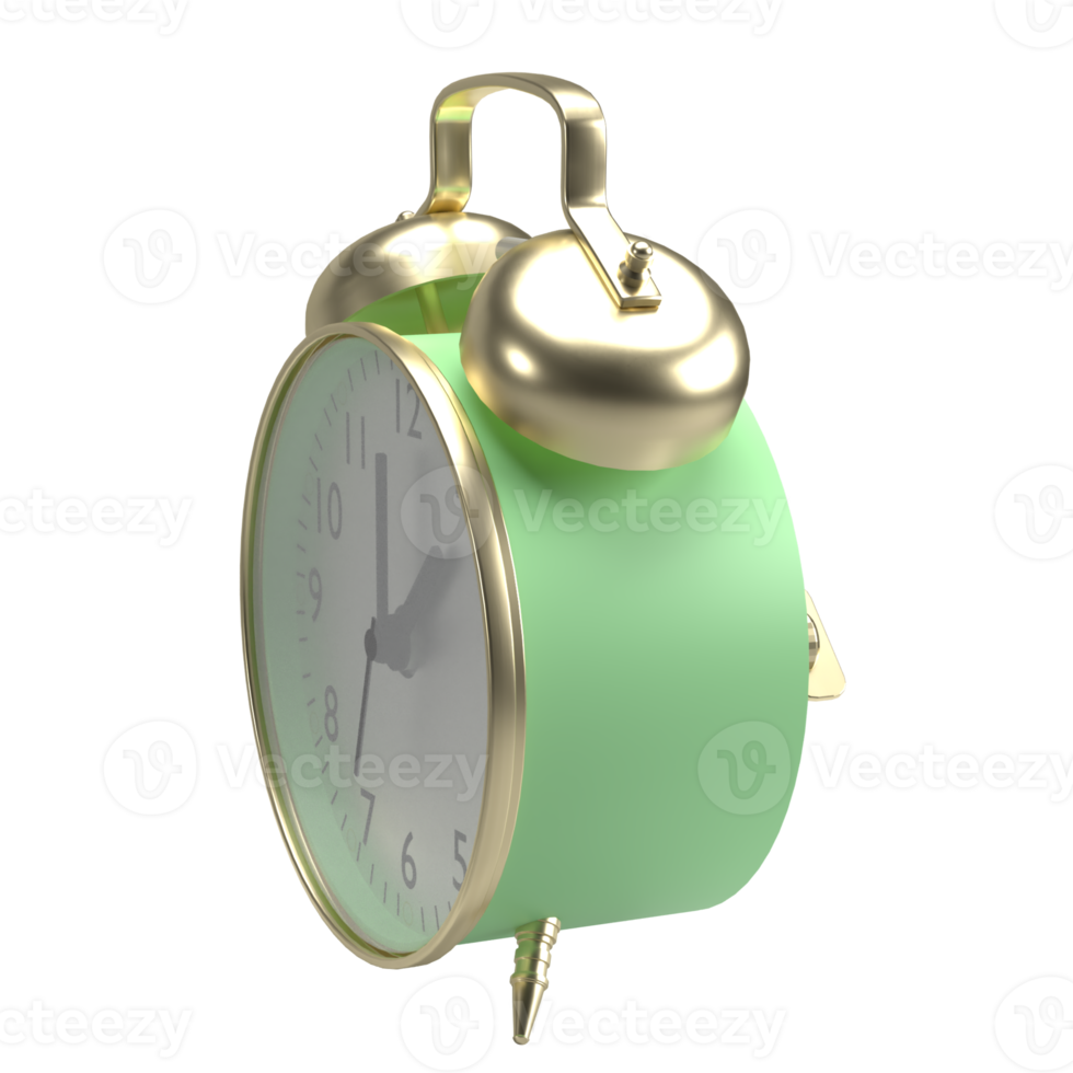vintage clock image 3d rendering. png