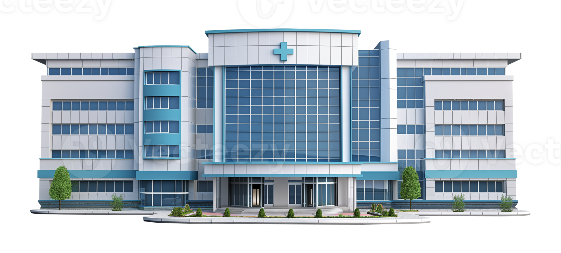 hôpital isolé sur transparent Contexte png