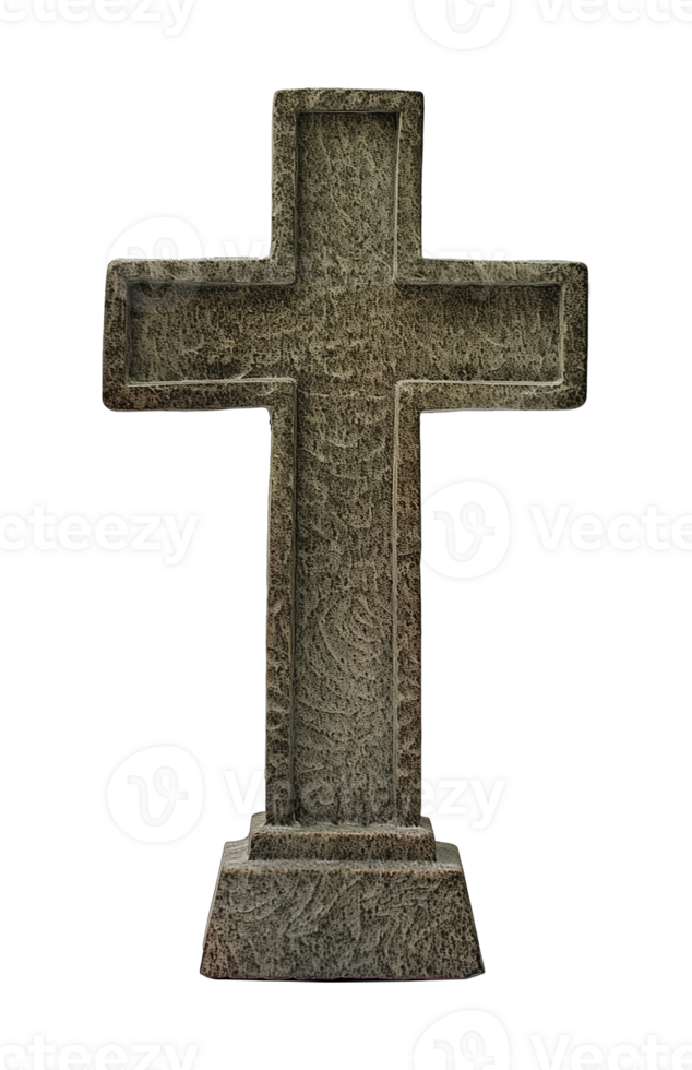 Memorial Intending Cross Isolated on Transparent Background png