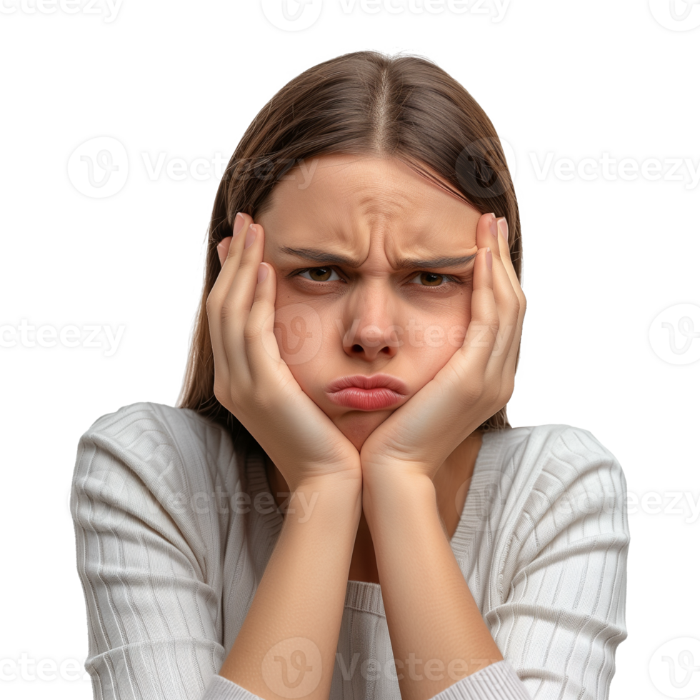 Angry Woman Isolated on Transparent Background png
