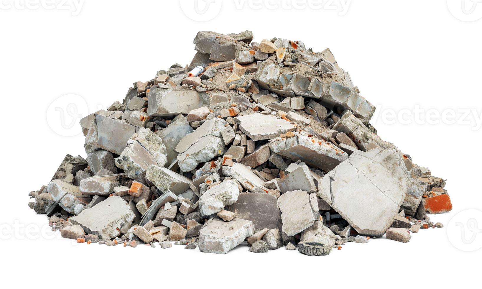 Rubble Debris Isolated on Transparent Background png