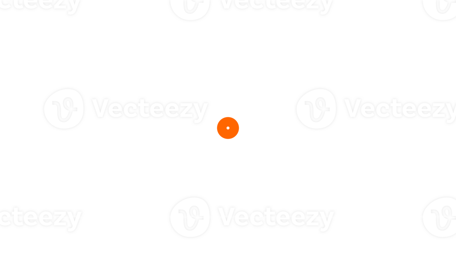 an orange dot in the center of a circle png