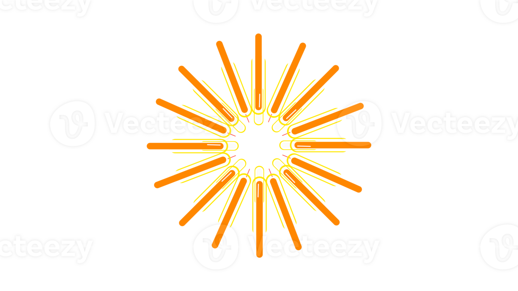 sunburst icon, illustration, transparent background png
