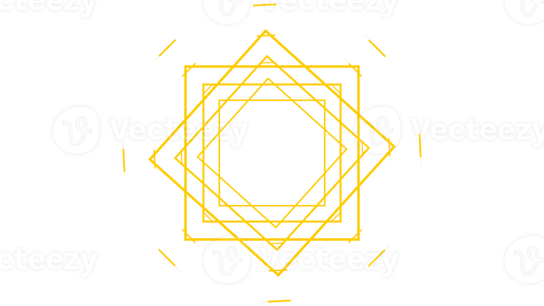 a yellow geometric shape on a transparent background png