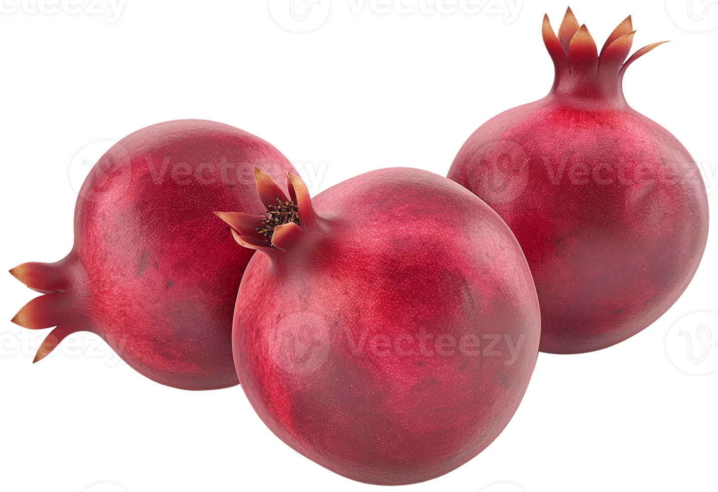 A group of Pomegranate isolated on a transparent background png