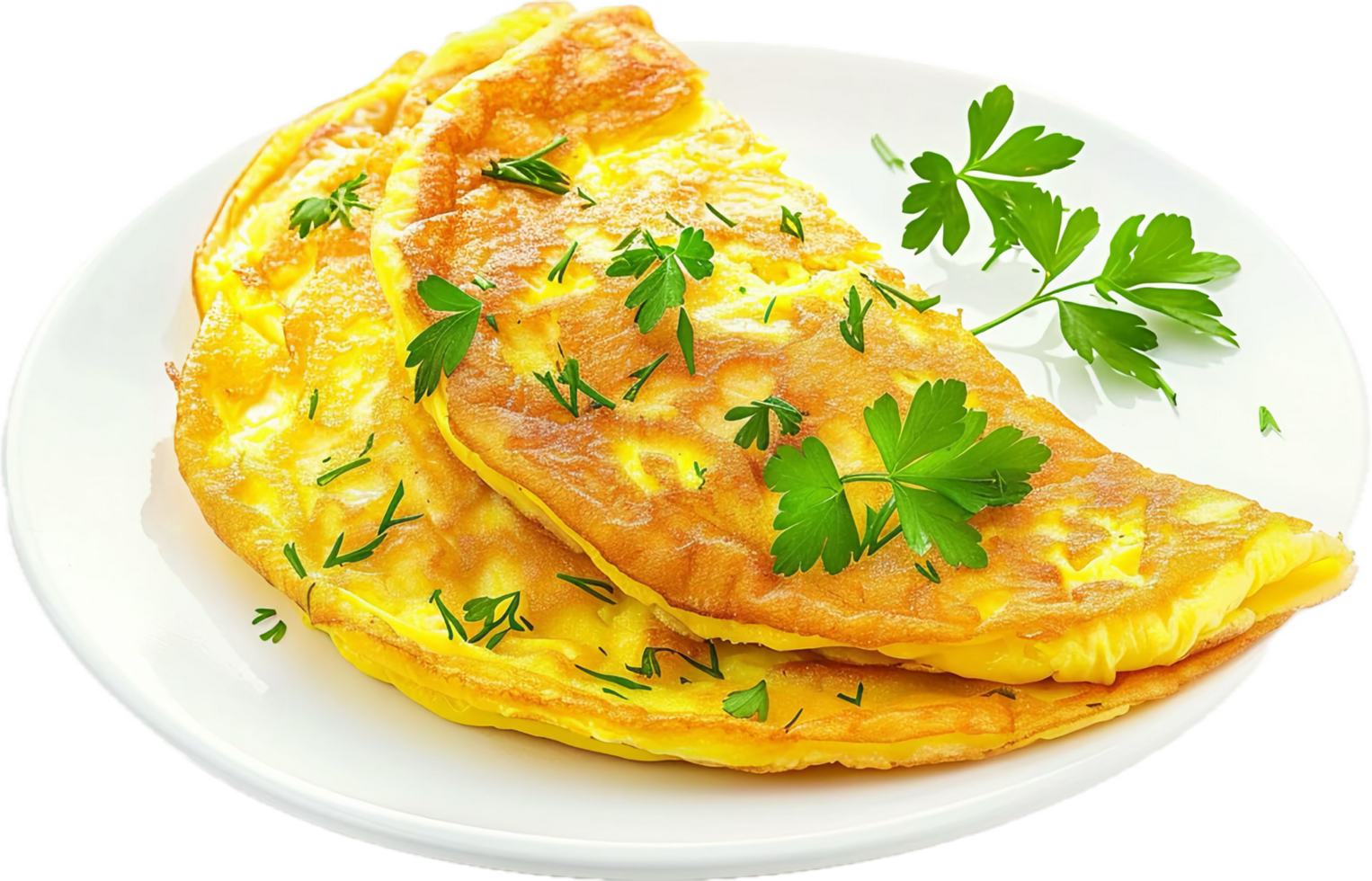 Cheese Omelette with Fresh Parsley. png