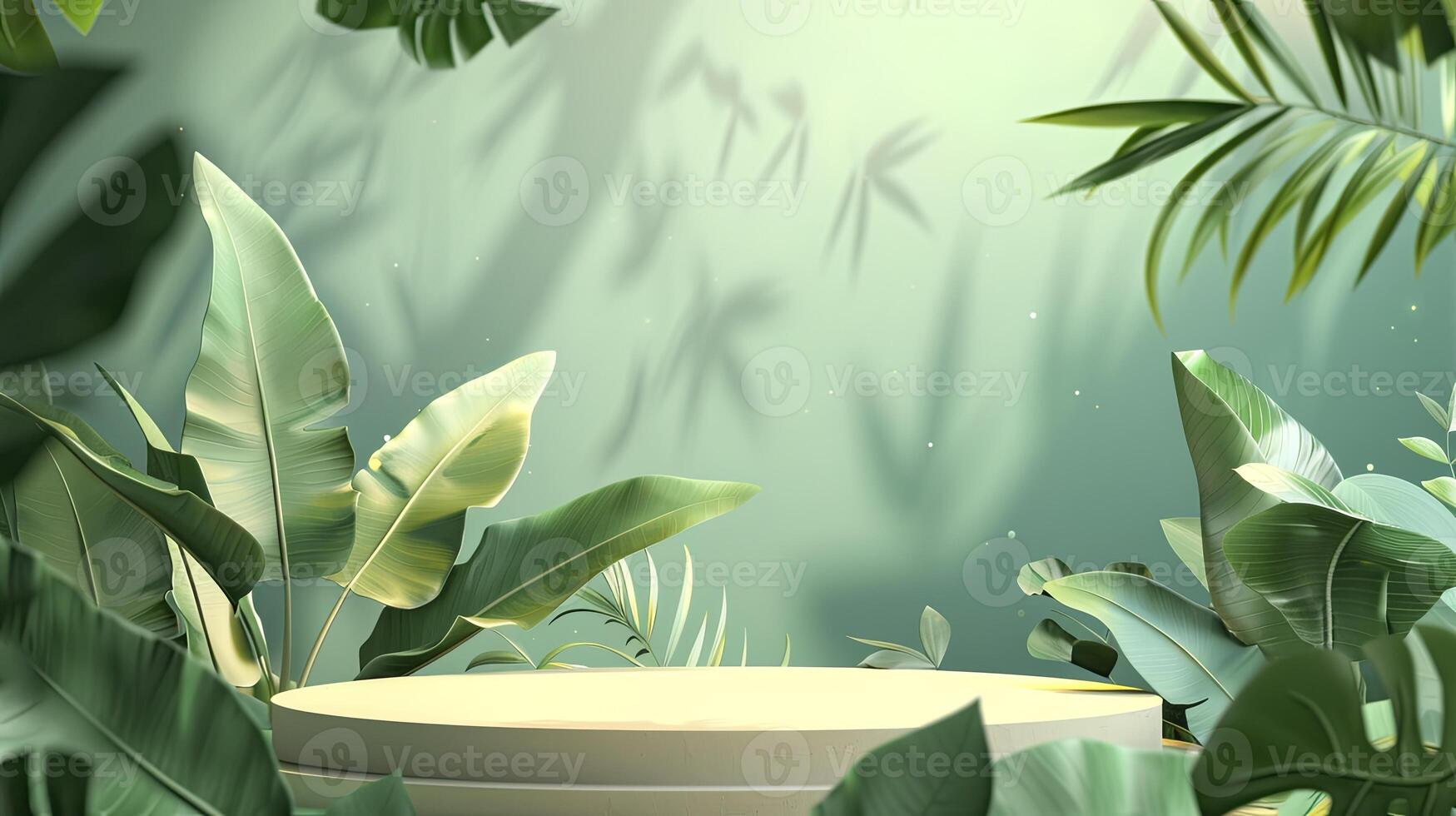A green background with a white square in the middle photo