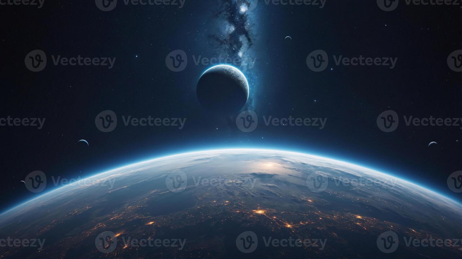 Planet Earth's Nighttime View from Space photo