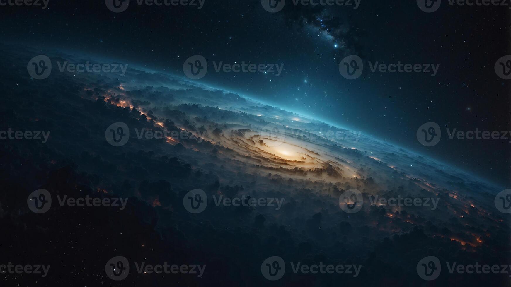 Spiral Galaxy Viewed From The Edge photo