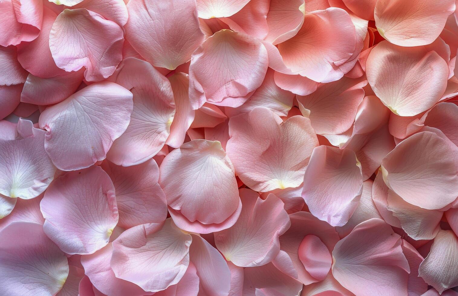 Closeup of Delicate Pink Rose Petals photo