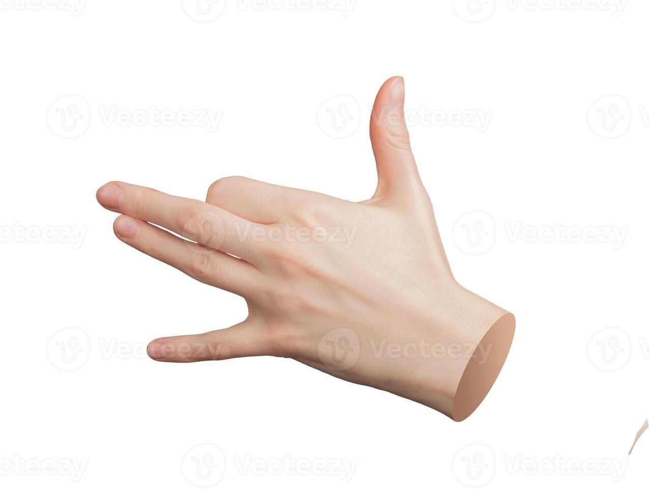 Spock Vulcan salute gesture Sign for live long and prosper, symbolizing wealth, fortune, luck photo