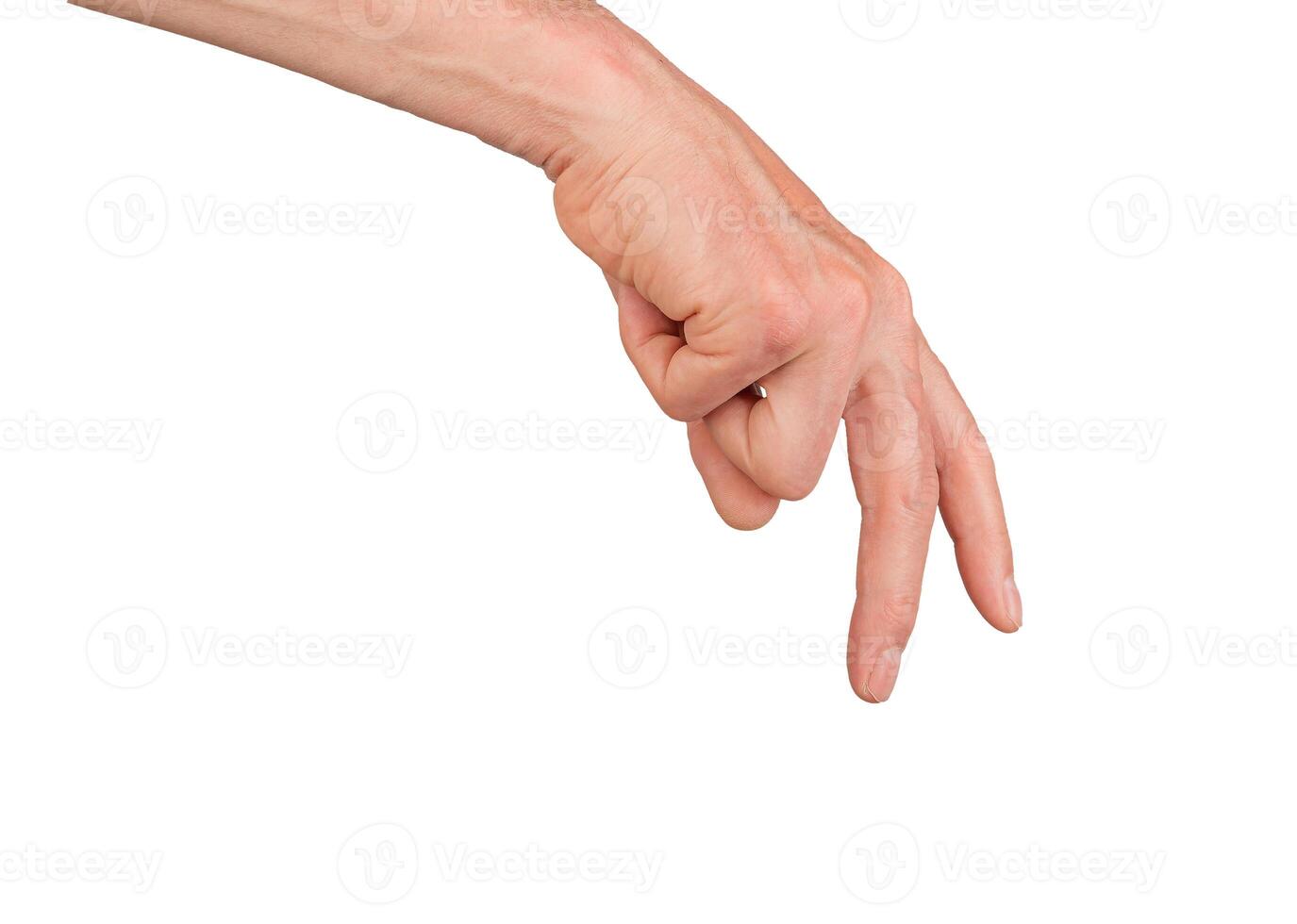 Finger walking gesture, hand showing journey. Two way sign symbol of effort and success. Isolated photo