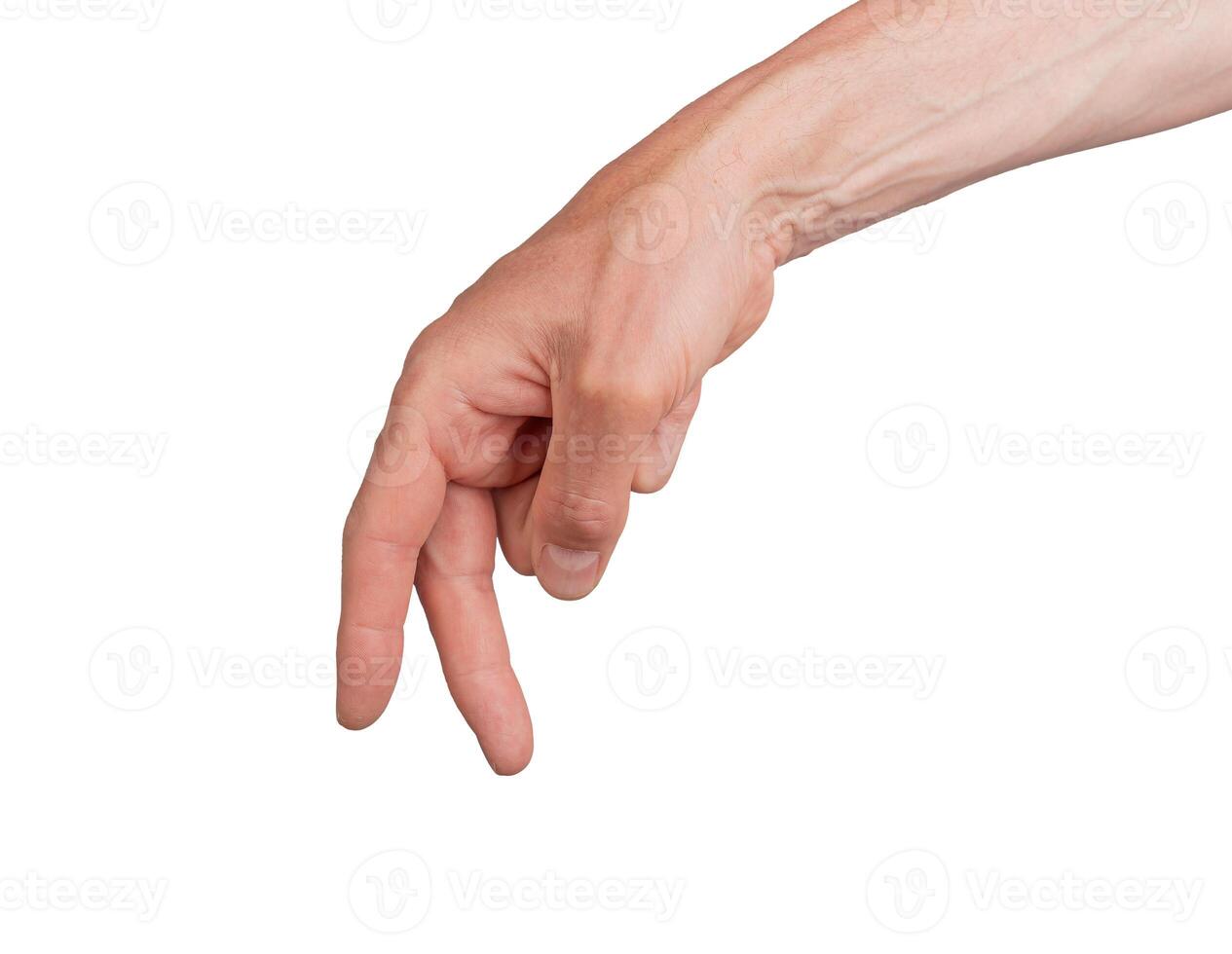 Finger walking gesture, hand journey two way isolated sign. Success symbol, white background action photo