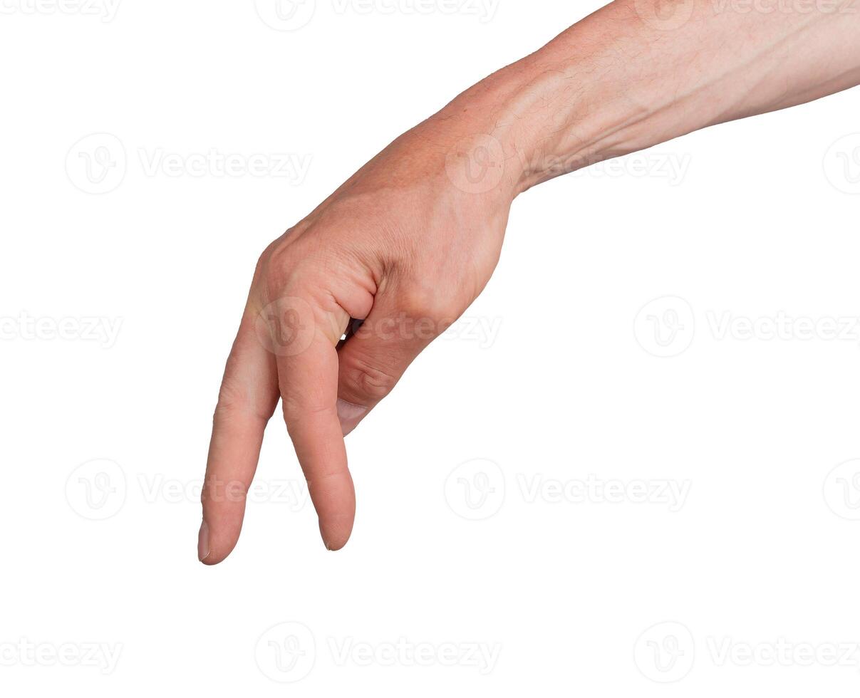 Finger walking gesture, step by step. Hand journey two way sign, isolated. Success symbol, growth photo