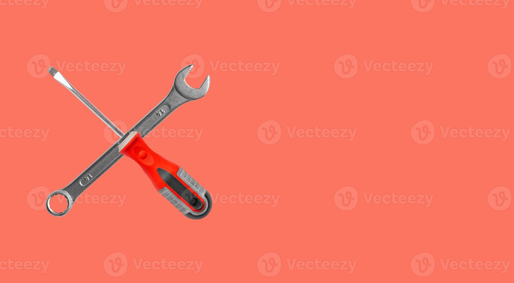 Repair tools and equipment for industrial work. Includes pliers, screwdrivers, and wrenches. photo