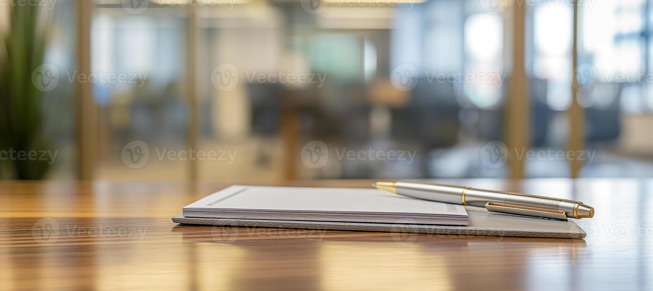 close up of a pen on a notebook, business concept, copy space photo