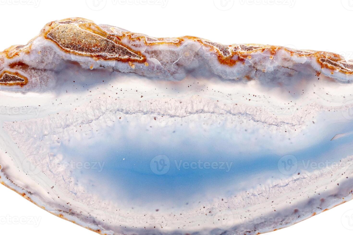 macro mineral stone agate on a white background photo