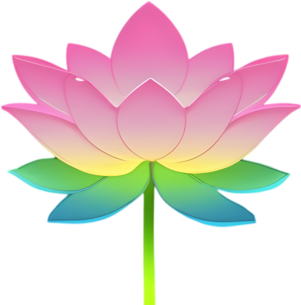 delicado loto floraciones con sereno belleza. ai-generado. png
