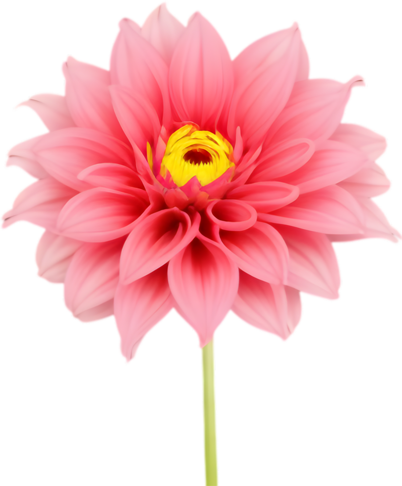 Vibrant dahlia blooms radiate cheerful garden charm. AI-generated. png