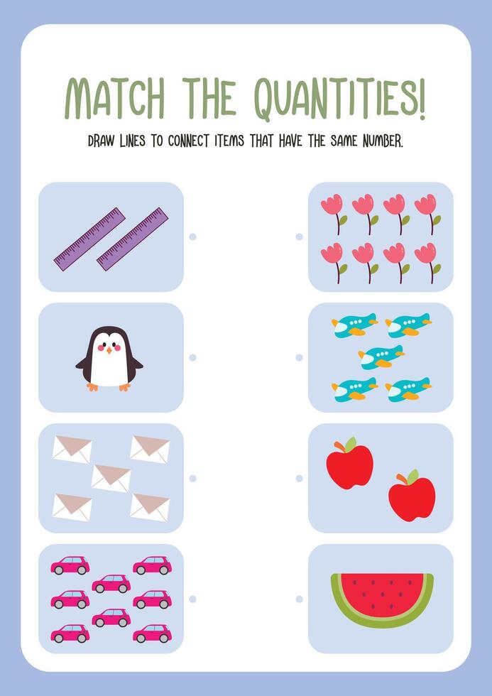 math problem counting worksheet printable for kids education fun learning vector