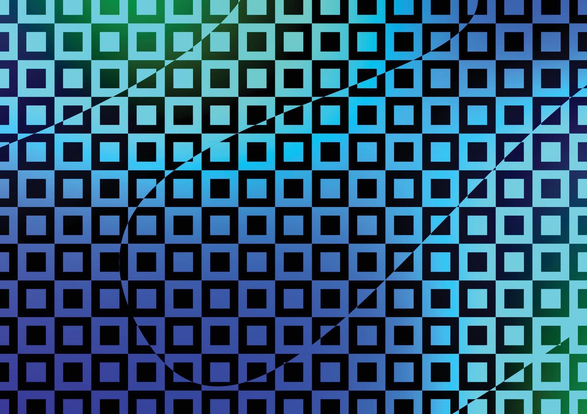 Square blue pattern abstract gradient background 47073024 Vector Art at ...