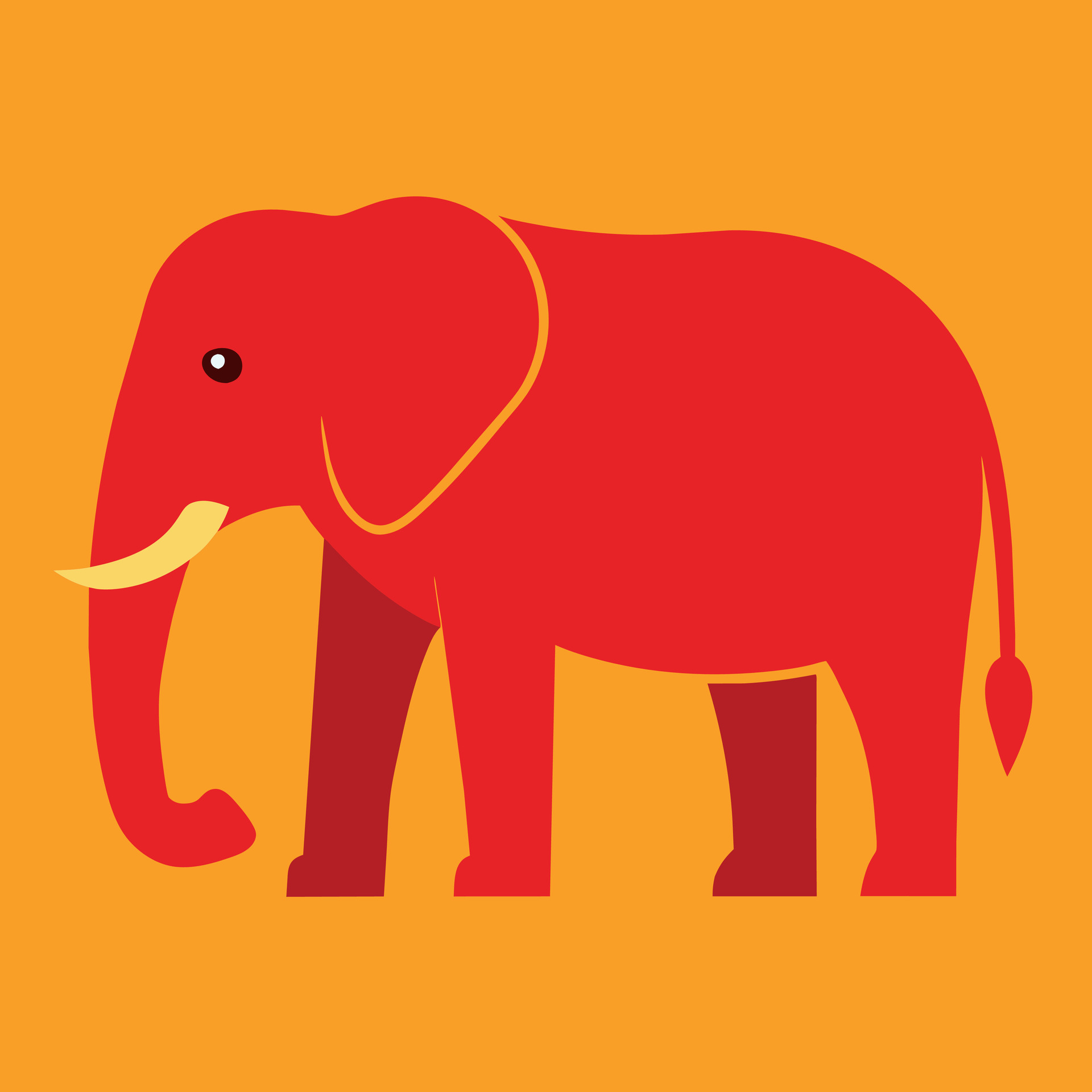 Borneo Elephant stands icon illustration 47073201 Vector Art at Vecteezy