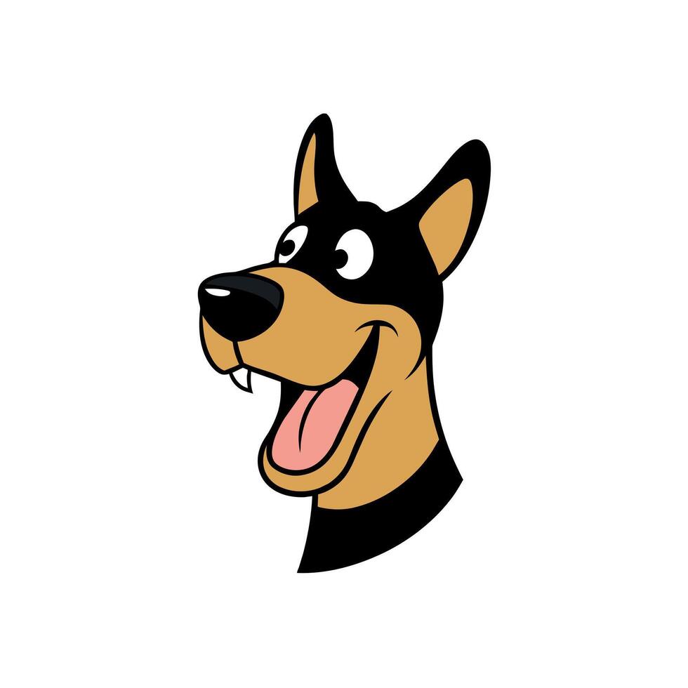 Borkie dog swims icon illustration vector