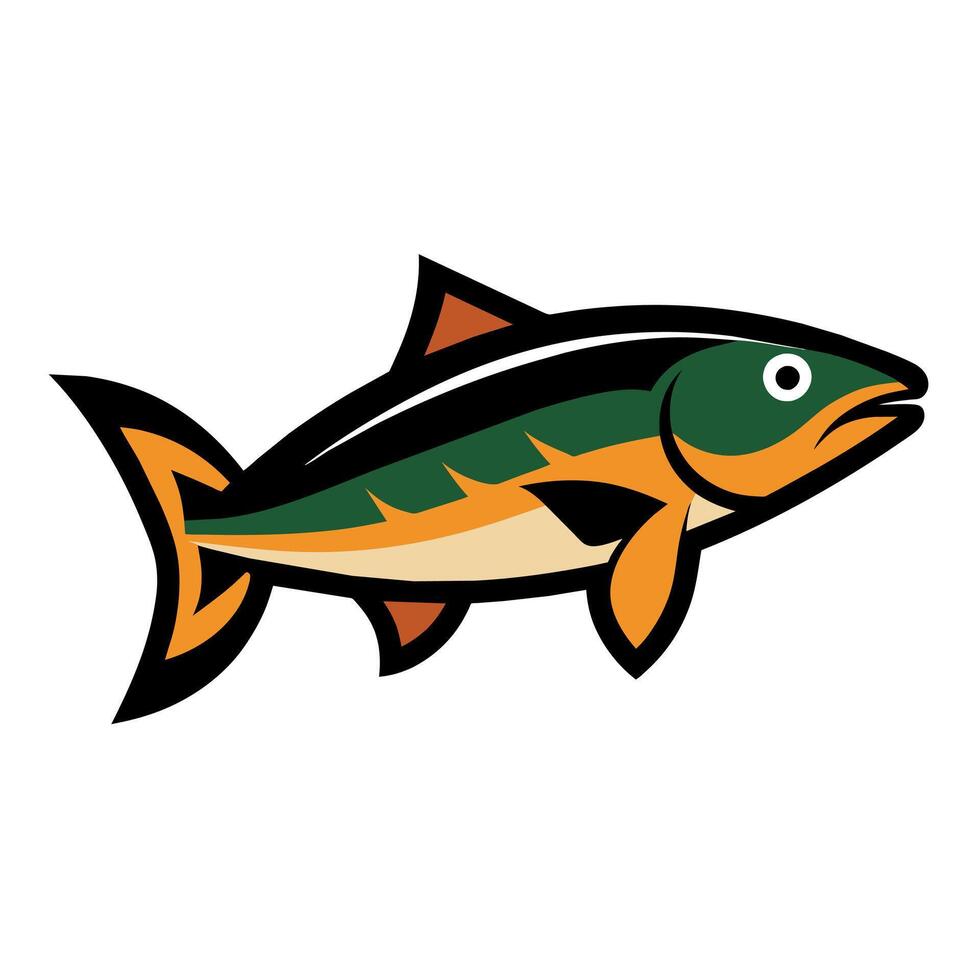 Brook Trout fish walks icon illustration vector