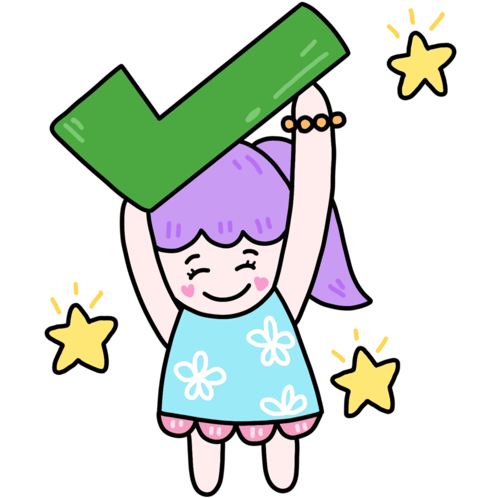 cute girl cartoon png