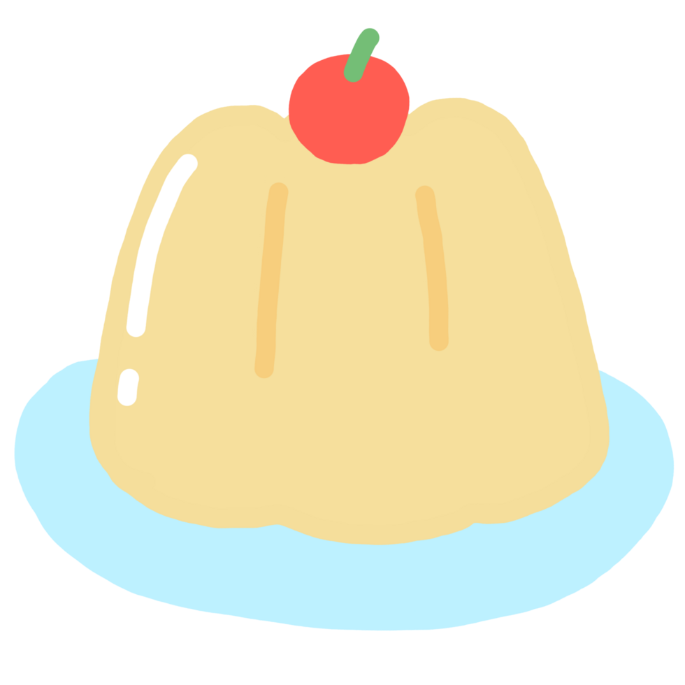 cute pudding cartoon png
