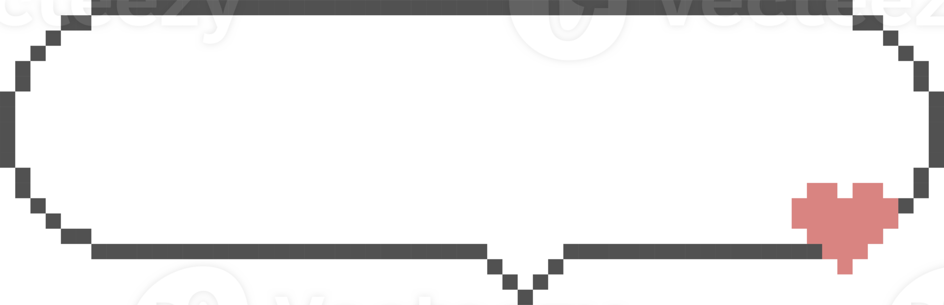 8 bits retro juego píxel habla burbuja globo icono pegatina memorándum palabra clave planificador texto caja bandera png