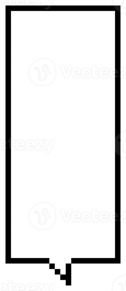 8bit retro game pixel art speech bubble balloon icon sticker memo keyword planner text box banner png